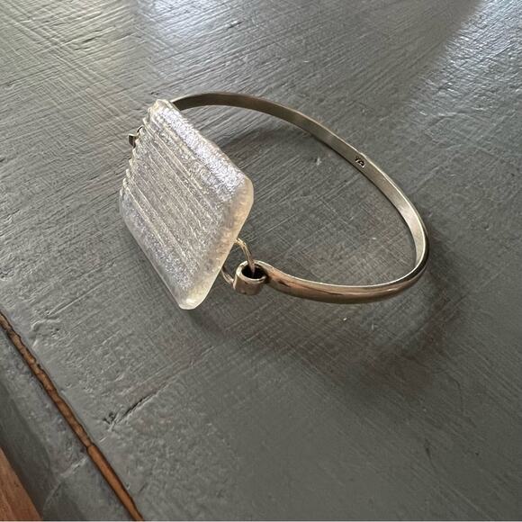 925 Sterling Silver Bangle Bracelet - Picture 9 of 10